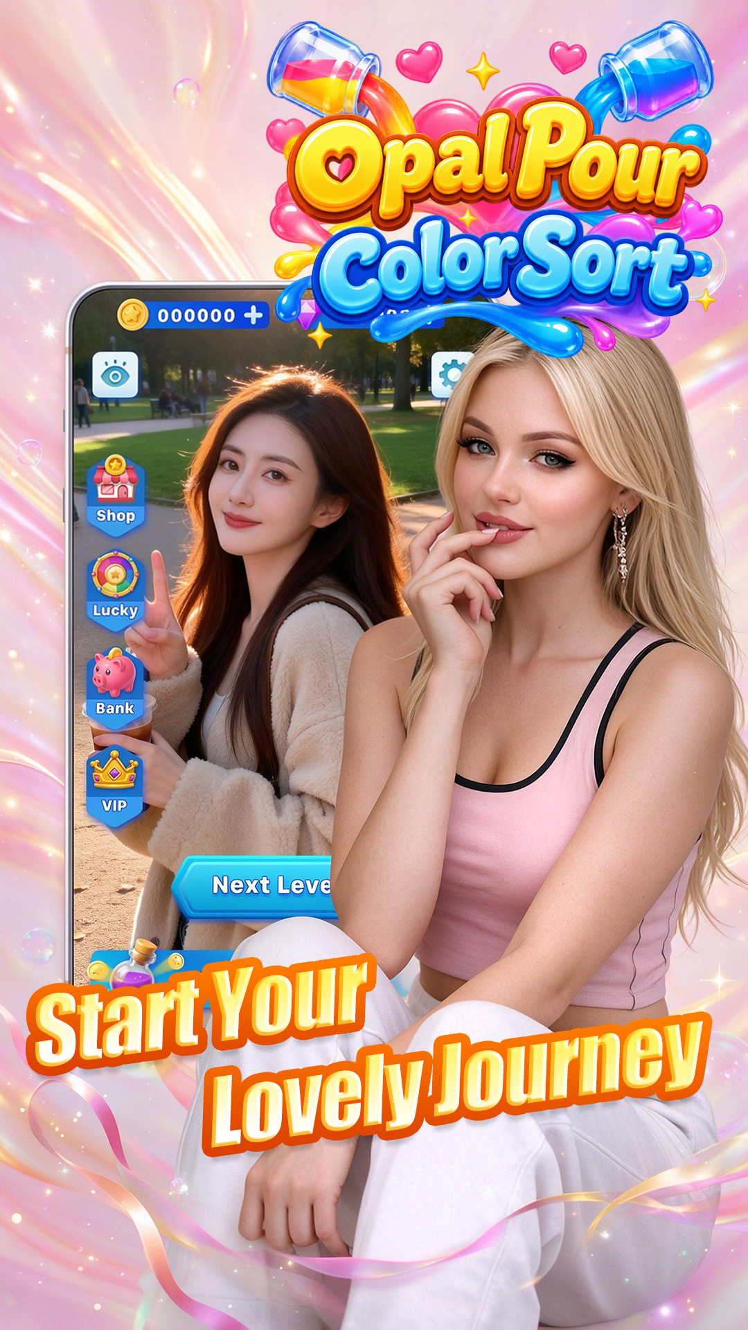 Viora Glass: Color Sort gameplay screenshot 1